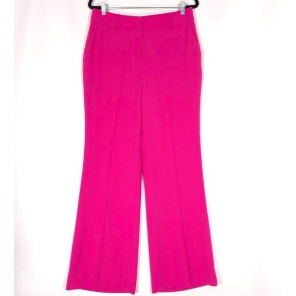 Boden Women's Pants Trousers Size US 10R Wide Leg Flare Pink Fuchsia R0139 - Picture 1 of 12